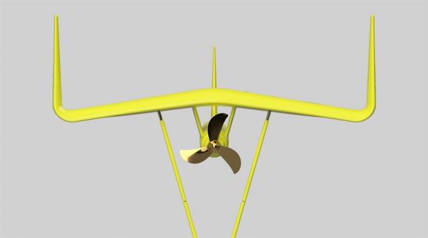 De mest visuella förändringarna i designen av Minestos DG100-modell är de uppåtriktade vingspetsarna, så kallade winglets, samt den nedåtriktade vinkeln på vingen.