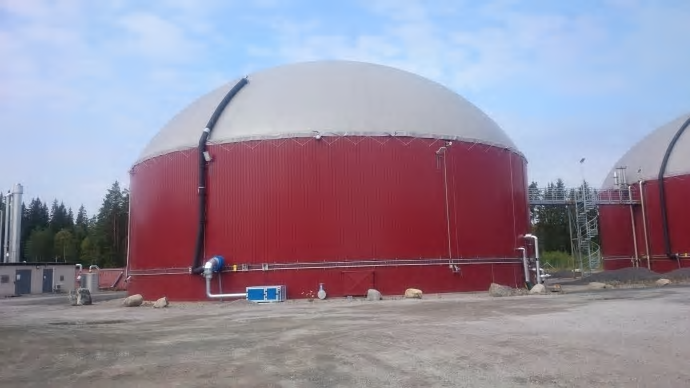 Biogasanläggning.