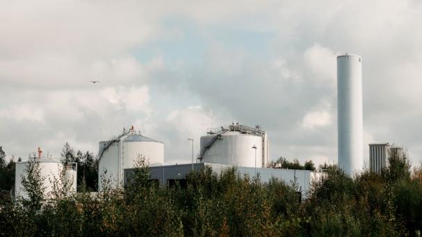 VafabMiljös biogasanläggning i Västerås.