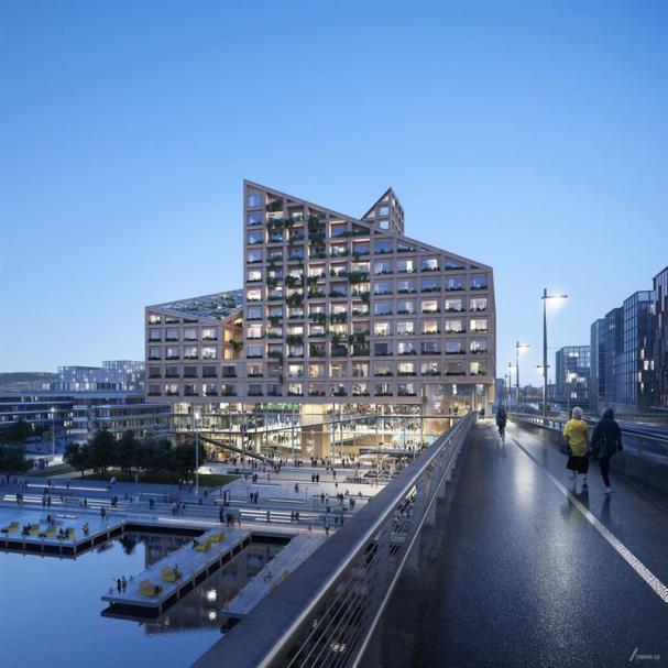 Kvarteret Kromet ska bli Göteborgs nya landmärke (bilden är en illustration).