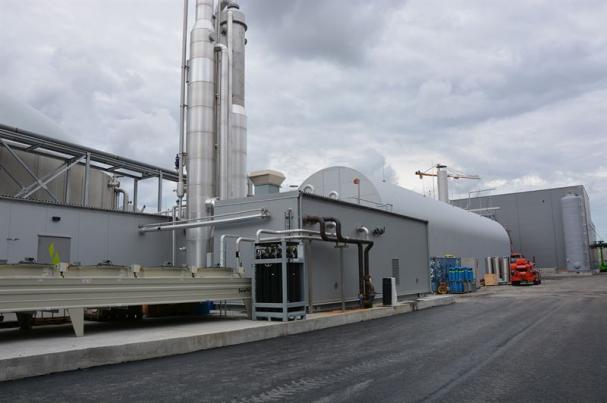 Biogasanläggningen i Högbytorp.