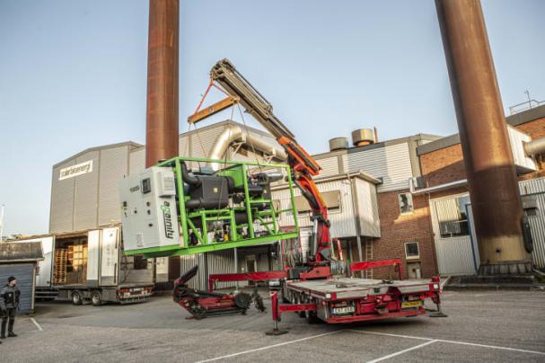 Leverans av ORC-turbin till Solör Bioenergis fjärrvärmeanläggning i Svenljunga.