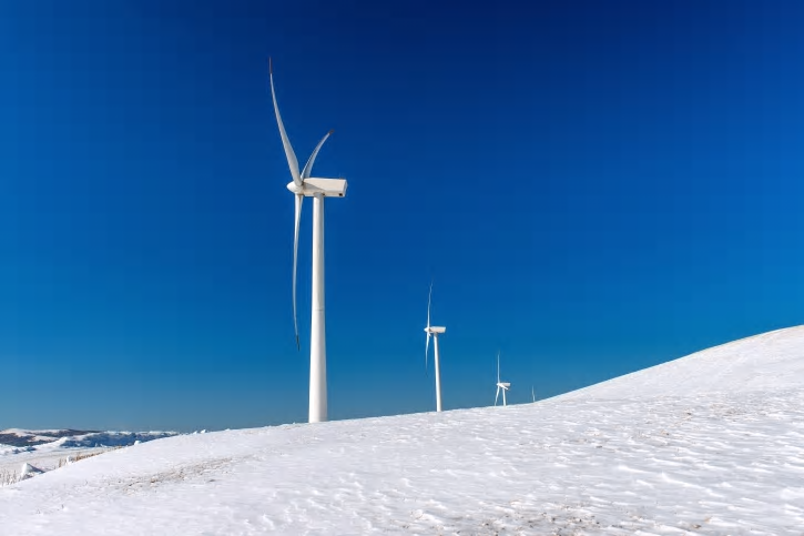 Den största utbyggnaden av vindkraft sker i norra Sverige.
