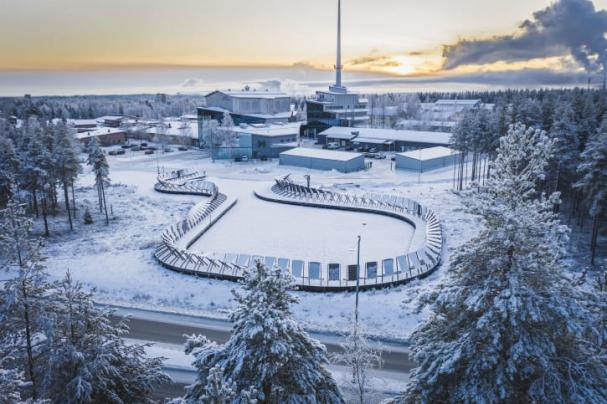 Forskningsparken Solvåg bredvid Piteå Science Park.