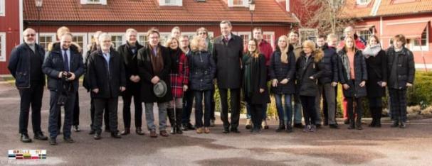 Gruppfoto från ett tidigare studiebesök som genomfördes i Oskarshamn - mars 2017
