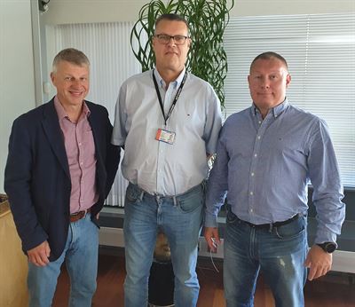 Lämpotekniikka går in i Instalco. Från vänster: Pekka Järvinen, Marko Hiltunen och Petri Honka.