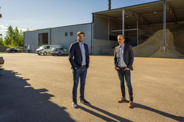 Björn Lennartsson, VD HL Energi och Johan Lagerqvist, affärsansvarig Energi på Solör Värme.