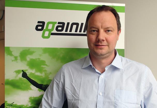 David Frykerås, vd och grundare av Againity i Norrköping är mottagare av Jan Häckners bioenergipris 2019 tillsammans med Elin Ledskog.