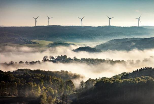 Gunnarby vindkraftpark i Uddevalla kommun: Deutsche Windtechnik tar över service av åtta Siemens SWT 2,3 DD-turbiner.