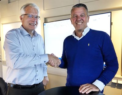 Lars Täuber, divisionschef för Bravidas division Stockholm och Torbjörn Wastesson, vd för AB Venair.