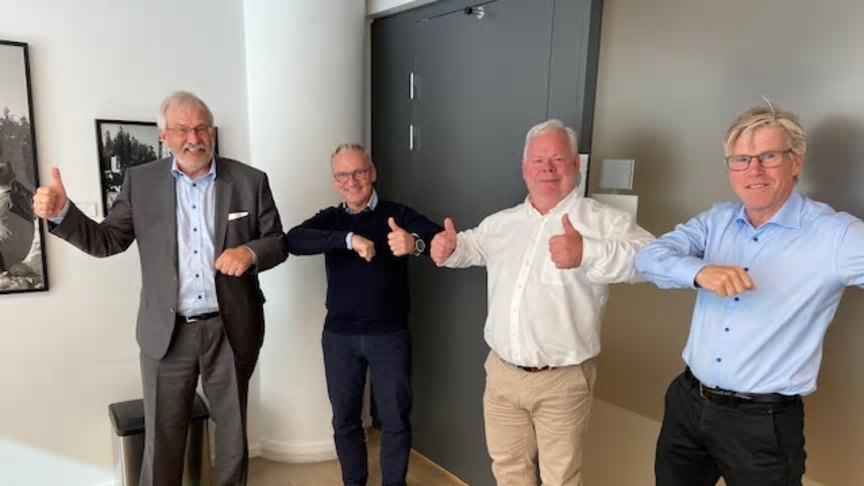 Anders Bredesen, Midroc, Oddvar Ring och Mathis Mathiesen, Electro-Specialisten, Björn Wigström, Midroc.