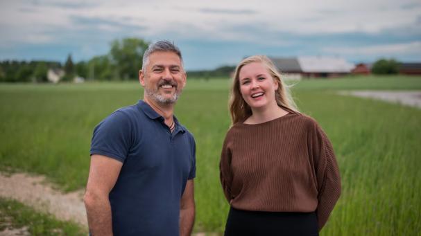 Luis Torres från Malmö och Tove Larsson från Eskilstuna fick jobb på EnergiEngagemang redan innan examen.