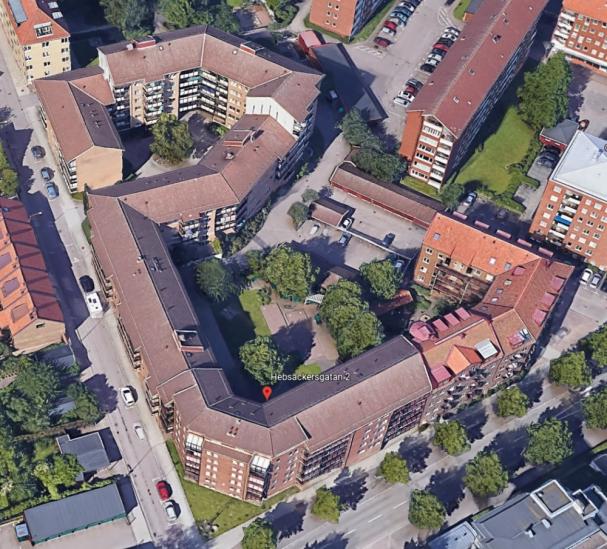 Hustaken på Hebsackersgatan 2 till 10 på Olympia i Helsingborg får solceller på taket.
