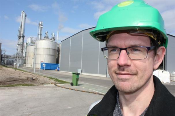 Rikard Norman, automationsingenjör och arbetsledare på Agroetanol.
