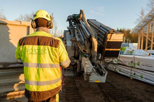 Borrning för geoenergi.