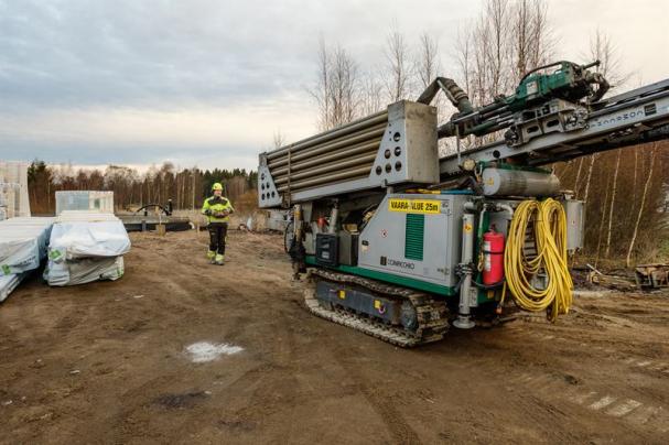 Borrning för geoenergi.