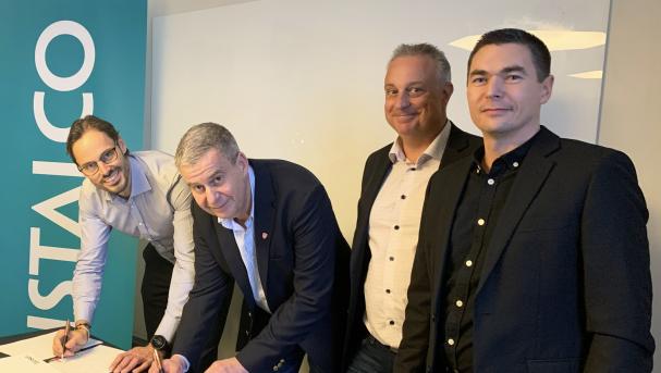 Robin Boheman, Instalco och Bengt Löfqvist, Stefan Ullsand och Emil Björling, ELUB.