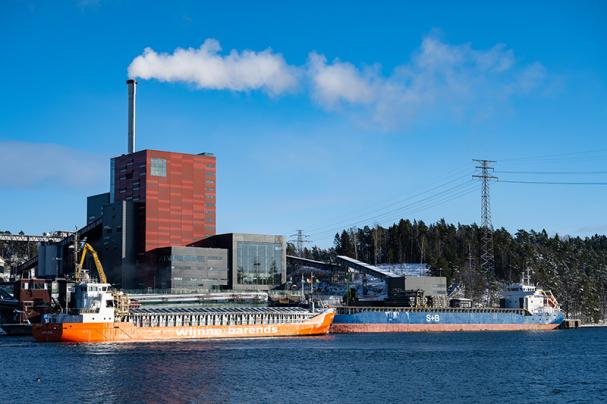 Igelsta kraftvärmeverk och hamn.