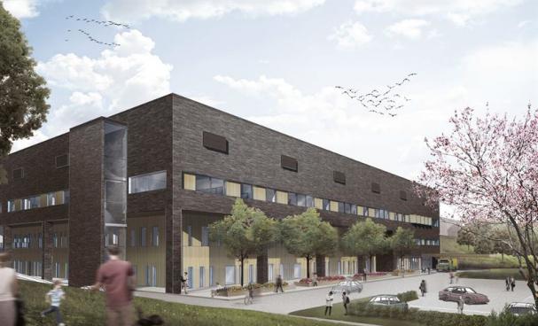 Visionsbild över projektet FORTH, Framtidens Ortopedi i Hässleholm (bilden är en illustration).