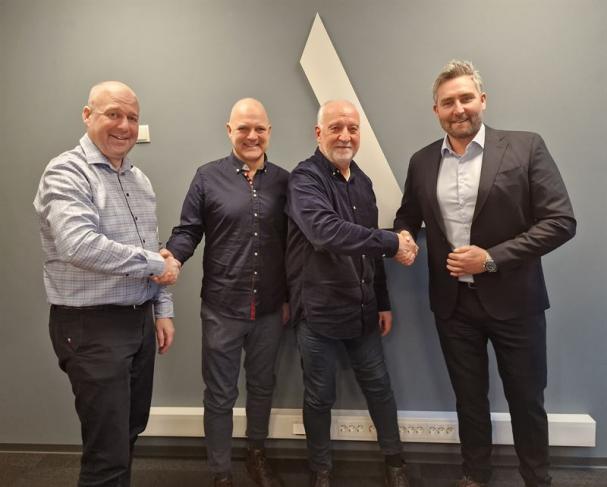 Geir Andersen, Reidar Gjermundrød, Tormod Bakke och Roger Aksnes.