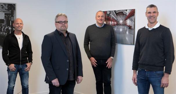 Från vänster: Mats Aldén, Jan Svedling, Tomas Götemo, Profire Sprinkler och Fredrik Torstensson, Bravida.