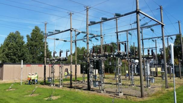 Transformatorstationen i Urshult i Småland