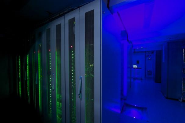En av våra serverhallar, även kallad Colocation, i Elverkshuset.