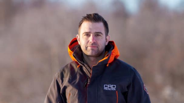 Oliver Tyrk vid CRD Protection har lett ett projekt med lyckade tester av varningsmeddelanden vid vattenkraftanläggningen i Harrsele i Västerbottens län.