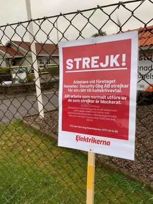 Strejkskylt