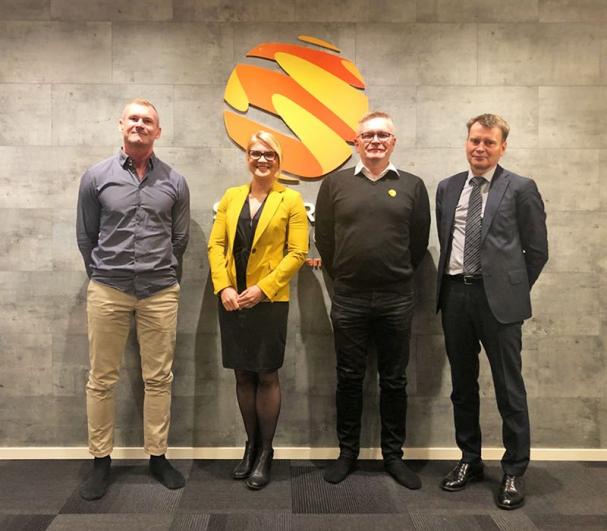 Peter Olsen Solkraft, Alexandra Hultgren Bravida, Stefan Larsson Solkraft, Magnus Liljefors Bravida.